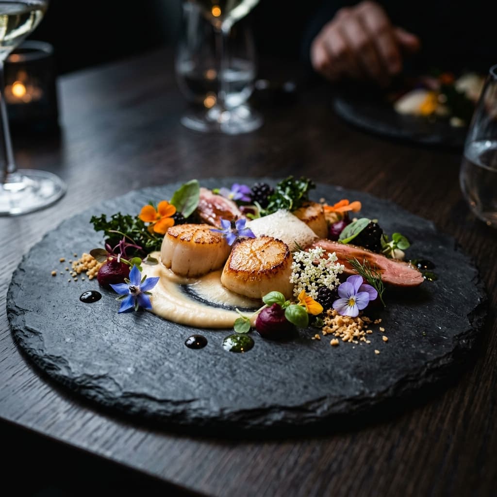 Michelin Star plated dish